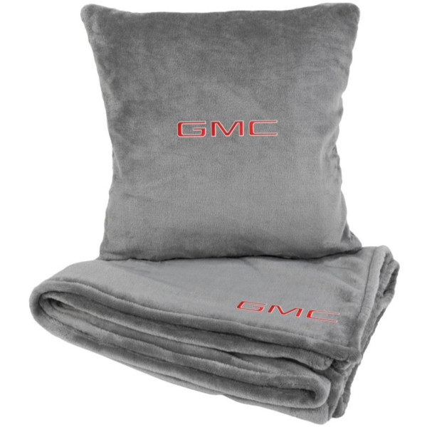 Фото - Набор плед + подушка в авто EVAtech из махры S для GMC Серые (MBLMPSSGV070)