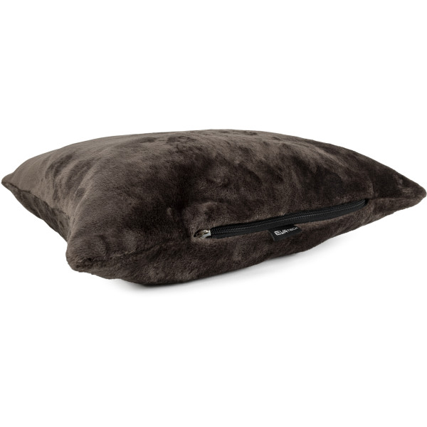 Фото - Набор плед + подушка в авто EVAtech из махры S для Hyundai коричневые (MBLMPSSZV012)