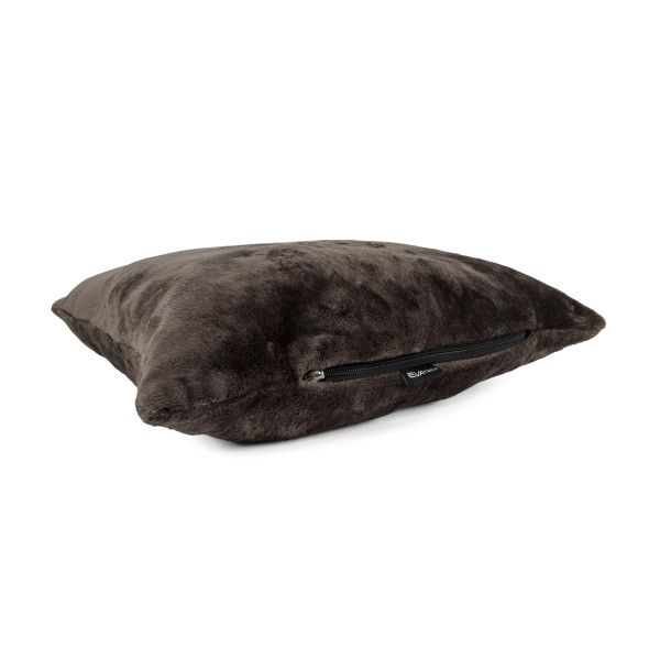 Фото - Набор плед + подушка в авто EVAtech из махры S для Tesla коричневые (MBLMPSSZV042)