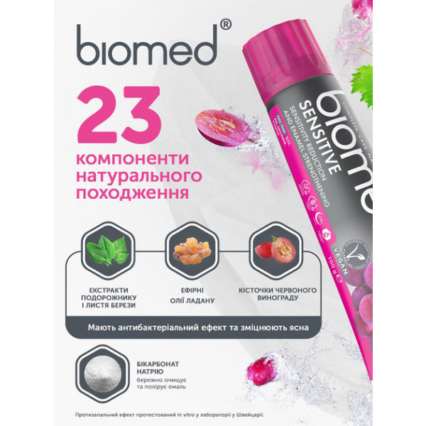 Фото - Зубная паста BioMed Sensitive 100 г (3800023406851)