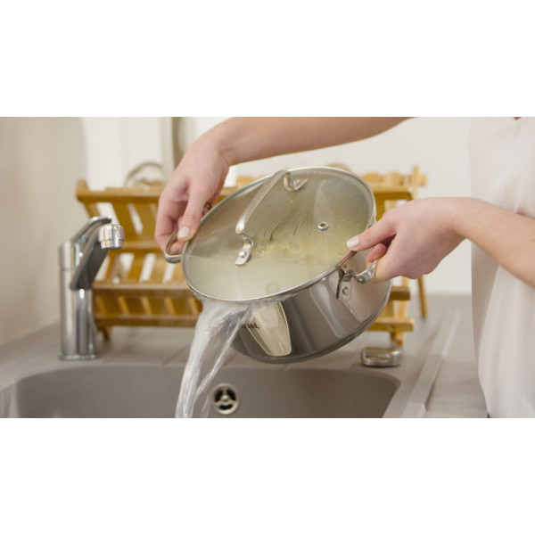 Фото - Набор посуды Tefal G718SA74 Duetto+ 10 пр. со сковородой (кастр. 6,1/5,0/2,9/1,5 л., ковш 1,5 л б/кр, сковорода 26 см)