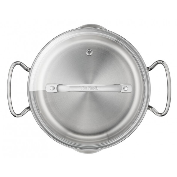 Фото - Набор посуды Tefal G718SA74 Duetto+ 10 пр. со сковородой (кастр. 6,1/5,0/2,9/1,5 л., ковш 1,5 л б/кр, сковорода 26 см)