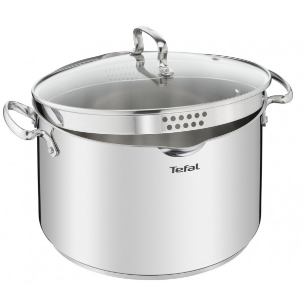 Фото - Набор посуды Tefal G718SA74 Duetto+ 10 пр. со сковородой (кастр. 6,1/5,0/2,9/1,5 л., ковш 1,5 л б/кр, сковорода 26 см)