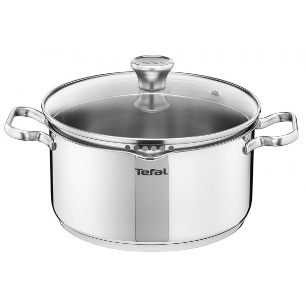 Фото - Набор посуды Tefal G718SA74 Duetto+ 10 пр. со сковородой (кастр. 6,1/5,0/2,9/1,5 л., ковш 1,5 л б/кр, сковорода 26 см)