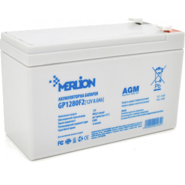 Фото - Аккумулятор для ИБП Merlion 12V 8.0AH (GP12150F2/22467) AGM