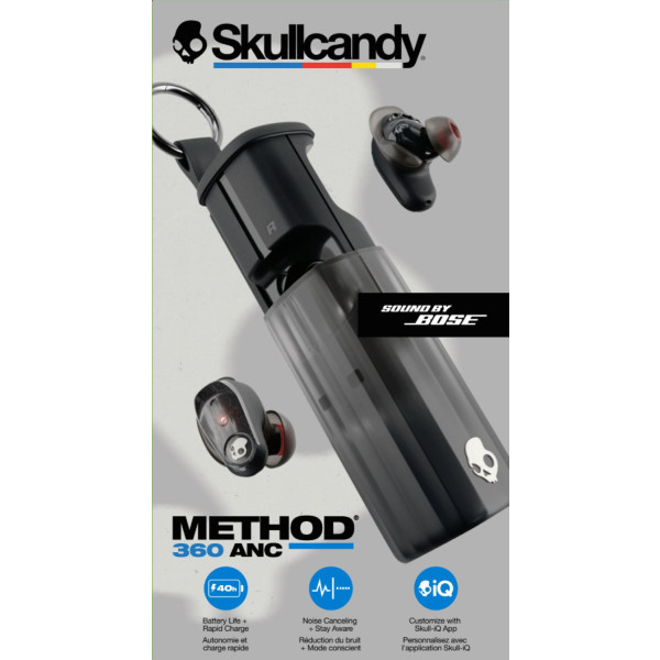 Фото - Наушники вкладыши беспроводные TWS Skullcandy Method 360 ANC True wireless Black (S2MTW-T740)