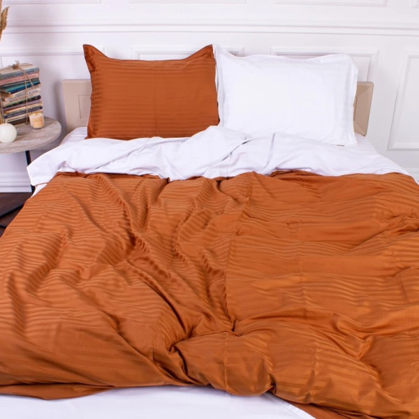 Фото - Комплект постельного белья детский MirSon Satin Stripe 30-0005 + 30-0001 Batul 110х140 (2200005246368)