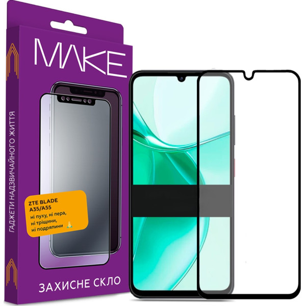 Фото - Захисне скло для смартфону MAKE ZTE Blade A35/A55 (MGF-ZBA35)