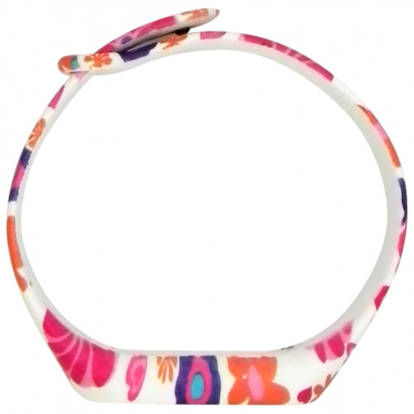 Фото - Ремешок для фитнес-браслета Molife MiBand2 Silicone Casual 16 White/Pink Flowers