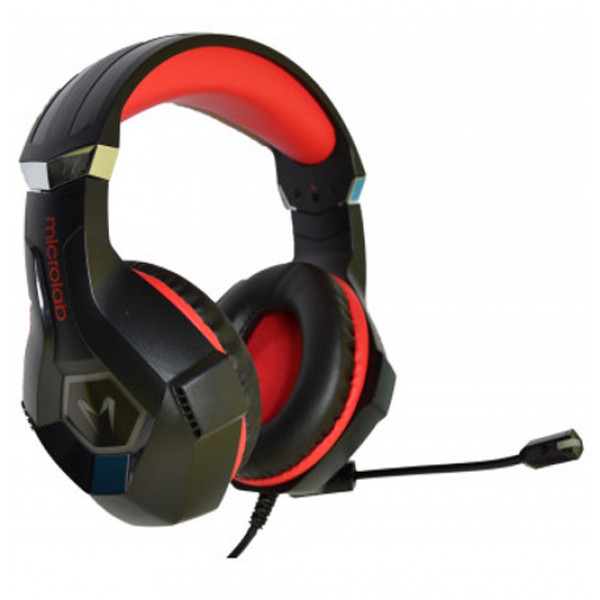 Фото - Гарнитура проводная игровая Microlab G7 Black+Red Фото - Гарнитура проводная игровая Microlab G7 Black+Red
