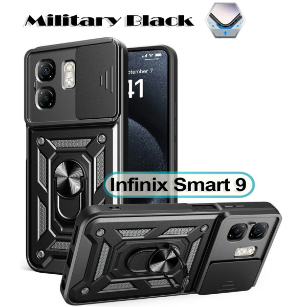 Фото - Чехол для смартфона BeCover Military for Infinix Smart 9 (X6532) Black (713049)