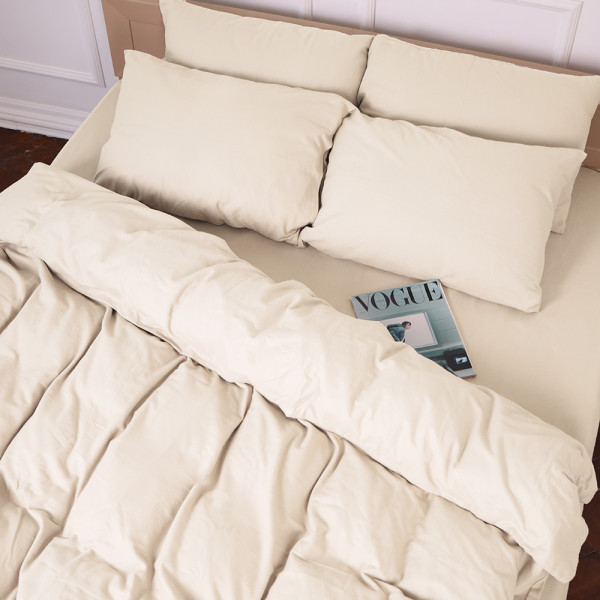 Фото - Комплект постельного белья MirSon 007 Milk 2x143x210 см (2200009650697) Фото - Комплект постельного белья MirSon 007 Milk 2x143x210 см (2200009650697)