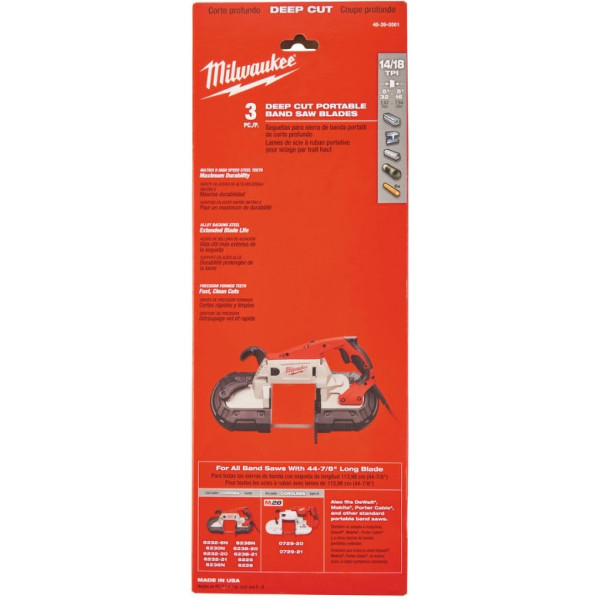 Фото - Полотно Milwaukee 1139,83х1,8/1,4 мм 3 шт. (48390561)