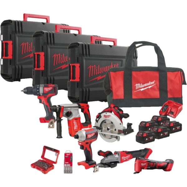 Фото - Набор электроинструментов Milwaukee M18 FPP6E-505B (4933480949) Фото - Набор электроинструментов Milwaukee M18 FPP6E-505B (4933480949)