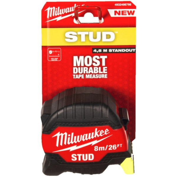 Фото - Рулетка Milwaukee STUD 8 м (4932498766)