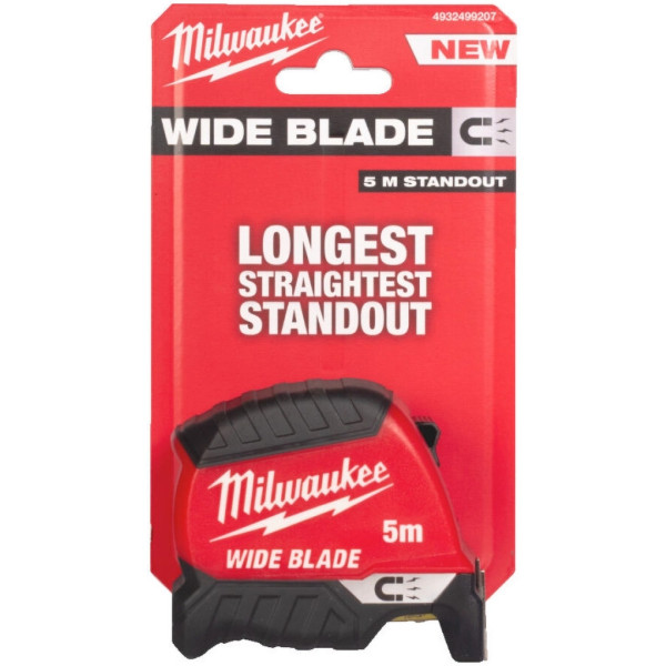 Фото - Рулетка Milwaukee WIDE BLADE MAGNETIC 5 м (4932499207)