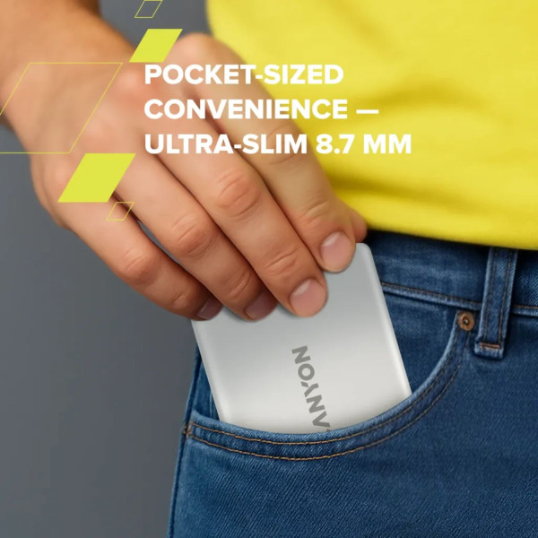 Фото - Батарея мобильная Canyon 500 magnetic 5000mAh Aluminium Interstellar Black (CNS-CPB500B)