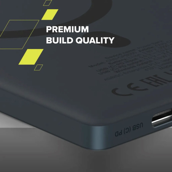 Фото - Батарея мобильная Canyon 500 magnetic 5000mAh Aluminium Interstellar Black (CNS-CPB500B)