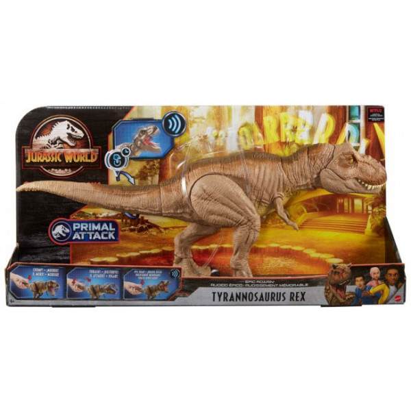 Фото - Фигурка животного интерактивная Jurassic World  Ти-рекса Устрашающее рычание из фильма Мир Юрского периода (GJT60)