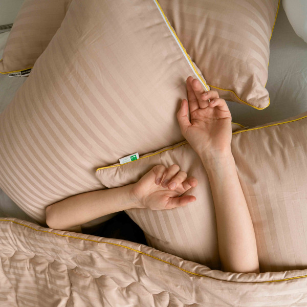 Фото - Подушка стандартная MirSon хлопковая 1452 Carmela Hand Made Высокая 60х60 см (2200001538320)