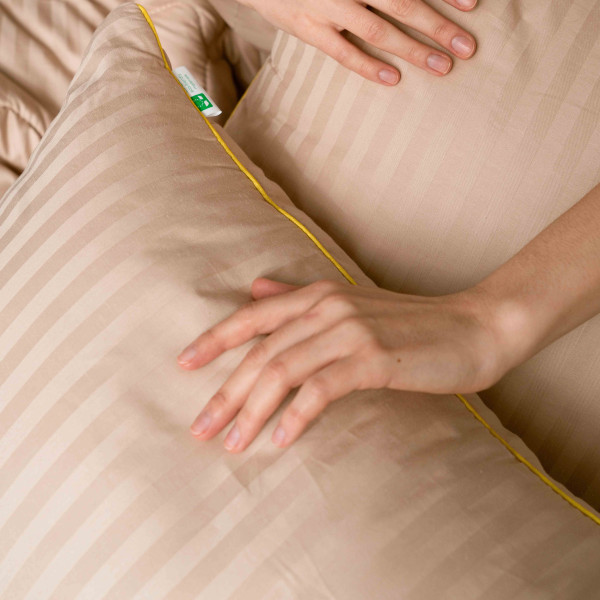 Фото - Подушка стандартная MirSon хлопковая 1452 Carmela Hand Made Высокая 60х60 см (2200001538320)