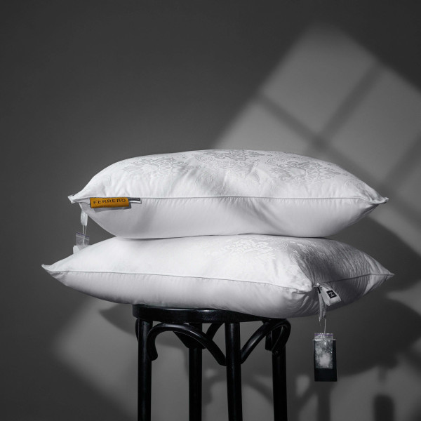 Фото - Подушка стандартная MirSon №15-66 Ferrero Bamboo White высокая 70х70 (2200011166599)