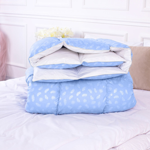 Фото - Одеяло детское демисезонное MirSon №1837 Bio-Blue 90% пух 110x140 (2200003013306)