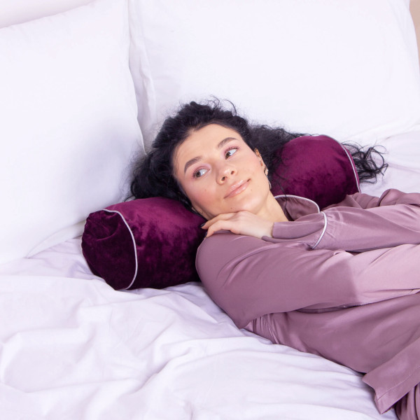 Фото - Подушка валик MirSon №8392 Velvet Line 28-0002 Excalibur Tencel 70х20 см (2200006253402)