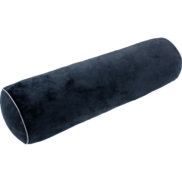 Фото - Подушка валик MirSon №8131 Velvet Line 28-0007 Black EcoSilk 70х16 см (2200006249276)