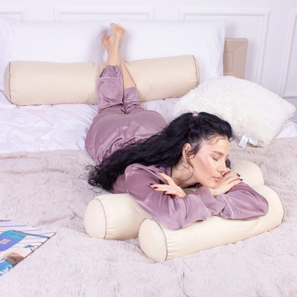 Фото - Подушка валик MirSon №8503 Naturale Line 12-0712 Calvina 50% Memory 100х20 см (2200006341536)