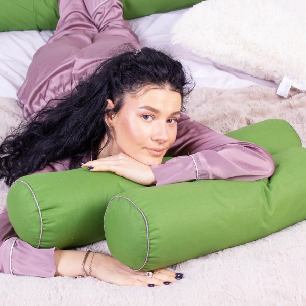 Фото - Подушка валик MirSon №8380 Naturale Line 18-0130 Carolina Tencel 100х16 см (2200006252696)