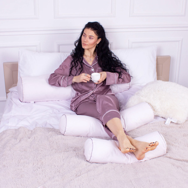 Фото - Подушка валик MirSon №8540 Naturale Line 11-2409 Elma 100% Memory 70х16 см (2200006343721)