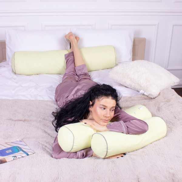 Фото - Подушка валик MirSon №8115 Naturale Line 12-0525 Tiziana EcoSilk 60х20 см (2200006248323)