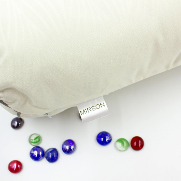 Фото - Подушка валик MirSon №8343 Eco Line Creamy BamBoo 60х20 см (2200006250456)