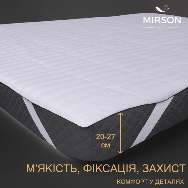 Фото - Наматрасник MirSon DeLuxe Eco 490 160x190 см (2200000388797)