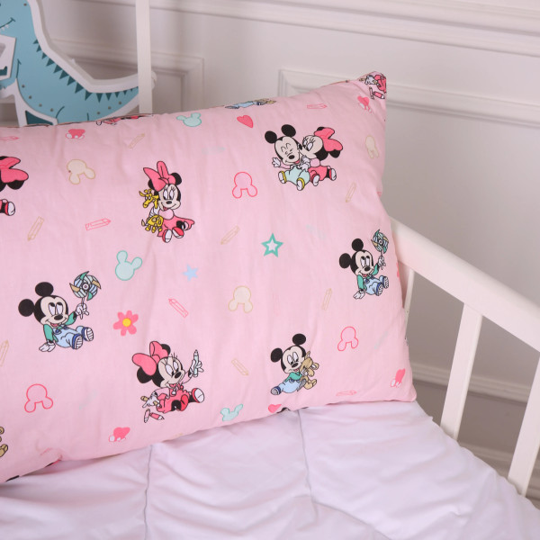 Фото - Подушка стандартная MirSon Kids Time 20-0042 Pink Mikey Mouse 40х60 см (2200009666223)
