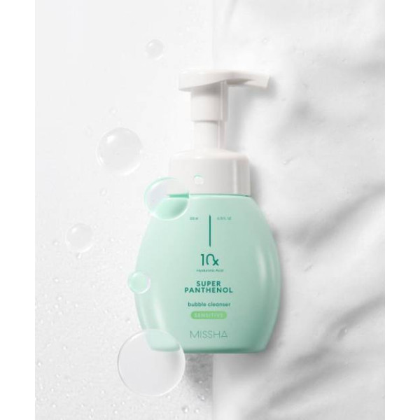 Фото - Пенка для умывания Missha Super Panthenol Bubble Sensitive с пантенолом 200 мл (8809747961450)