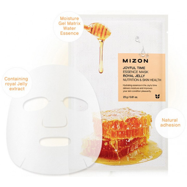 Фото - Маска для лица Mizon Joyful Time Essence Маточное молочко 23 мл (8809663752279)