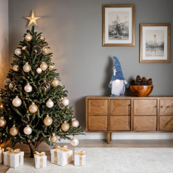 Фото - Декор New Year Гном Novogod'ko Гном в голубом колпаке 31 см (974645)