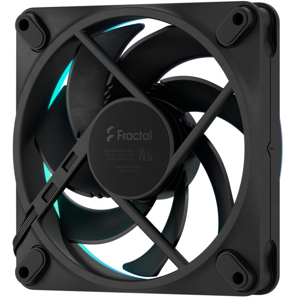 Фото - Корпусный вентилятор Fractal design Momentum 12 RGB Black (FD-F-MR1-1201)