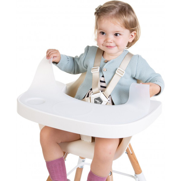 Фото - Поднос к стульчику для кормления Childhome Evolu White (CHEVOTSAW)