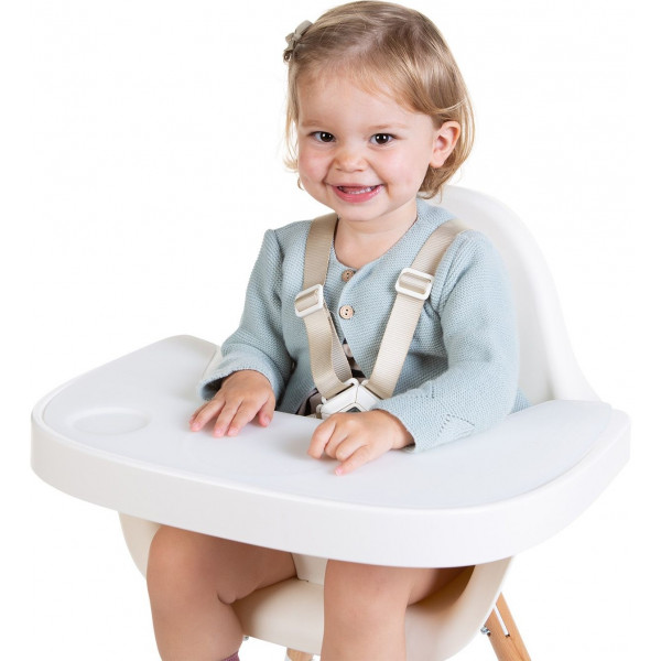 Фото - Поднос к стульчику для кормления Childhome Evolu White (CHEVOTSAW)