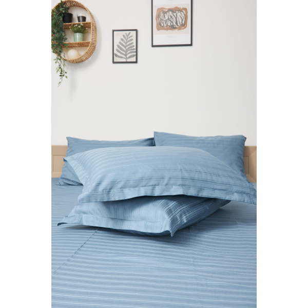 Фото - Комплект постельного белья детский Moon&Star 110х140 нав. 2х40х40 Ultramarine Satin Stripe (MS-830000192)