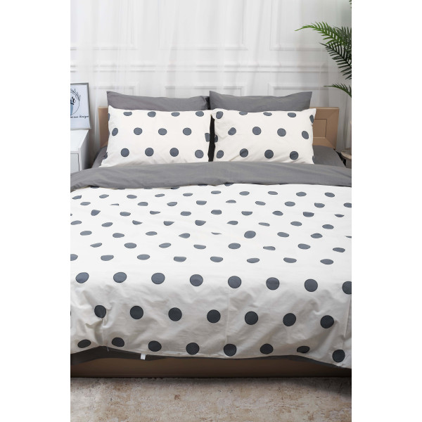 Фото - Комплект постельного белья Moon&Star 143х210х2 нав. 2х40х60 Riccarda Gray Ranforce Elite (MS-820000165)