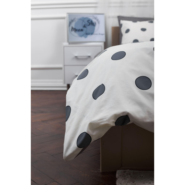 Фото - Комплект постельного белья Moon&Star 143х210х2 нав. 2х40х60 Riccarda Gray Ranforce Elite (MS-820000165)