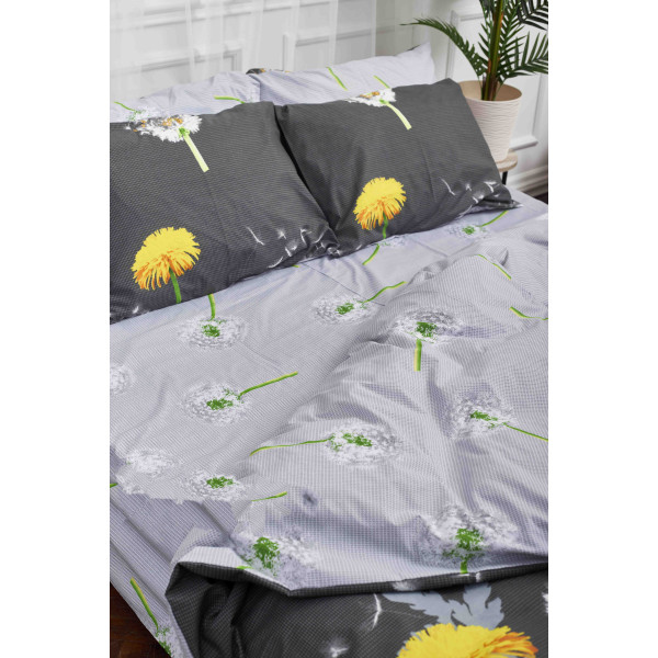 Фото - Комплект постельного белья Moon&Star 160х220х2 нав. 2х40х60 Dandelion Бязь Gold Люкс (MS-820000970)