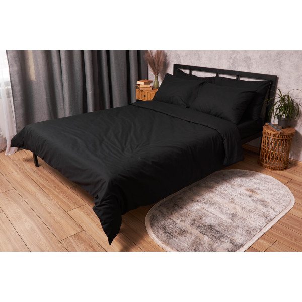 Фото - Комплект постельного белья Moon&Star Бязь Gold Люкс Black 175х210 см нав. 50х70 2 шт. (MS-890000022)