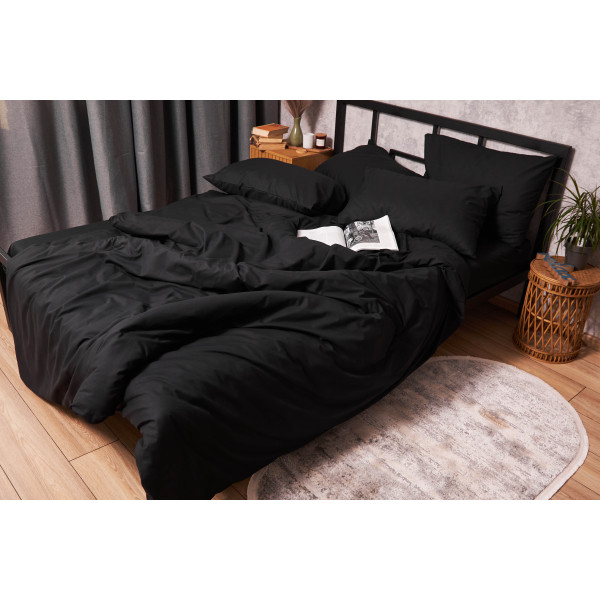 Фото - Комплект постельного белья Moon&Star Бязь Gold Люкс Black 175х210 см нав. 50х70 2 шт. (MS-890000022)