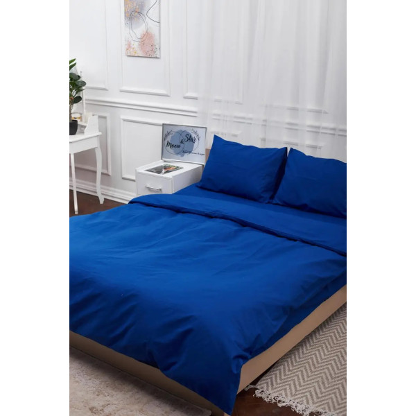 Фото - Пододеяльник двуспальный евро Moon&Star Бязь Gold Люкс Blue King Size 220x240 см (MS-870000009)