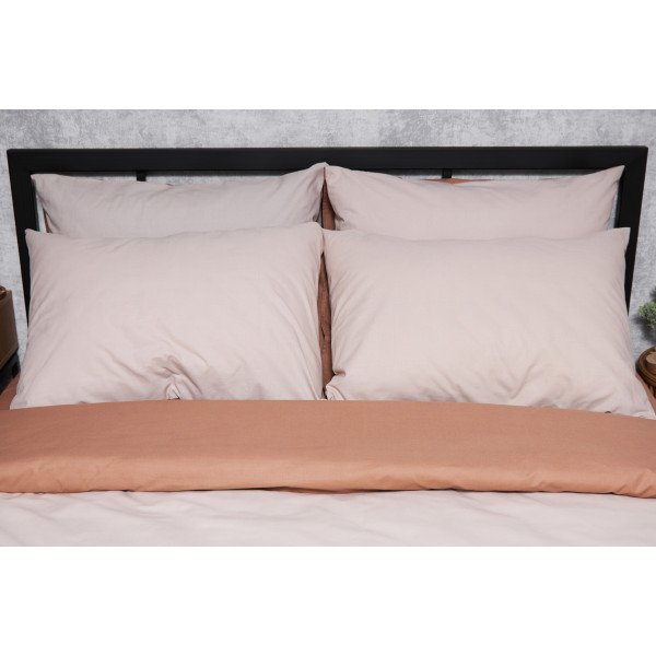 Фото - Комплект постельного белья Moon&Star Бязь Gold Люкс Brown Blanc 143х210х2 нав. 4х70х70 (MS-820004579)